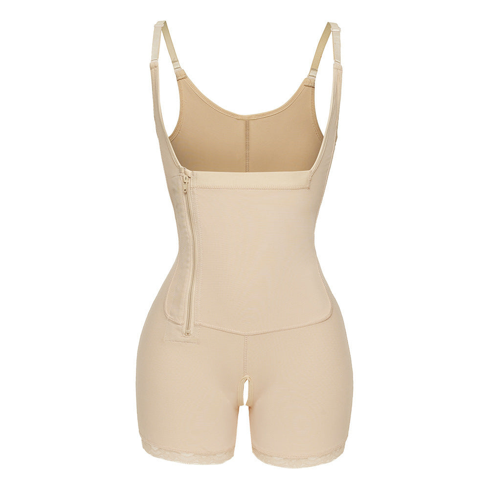 Side Zip Tummy Tuck Bodysuit