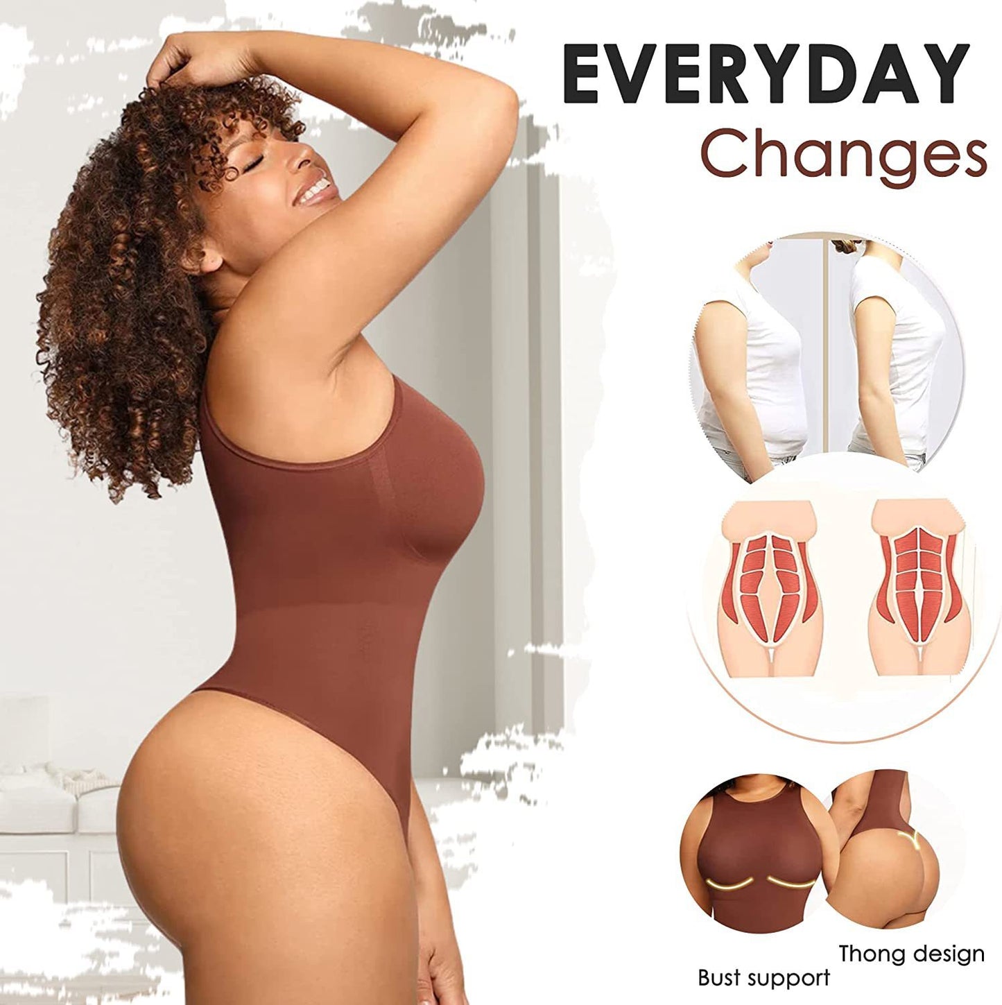 Belly Contraction Round Neck Body Shaper