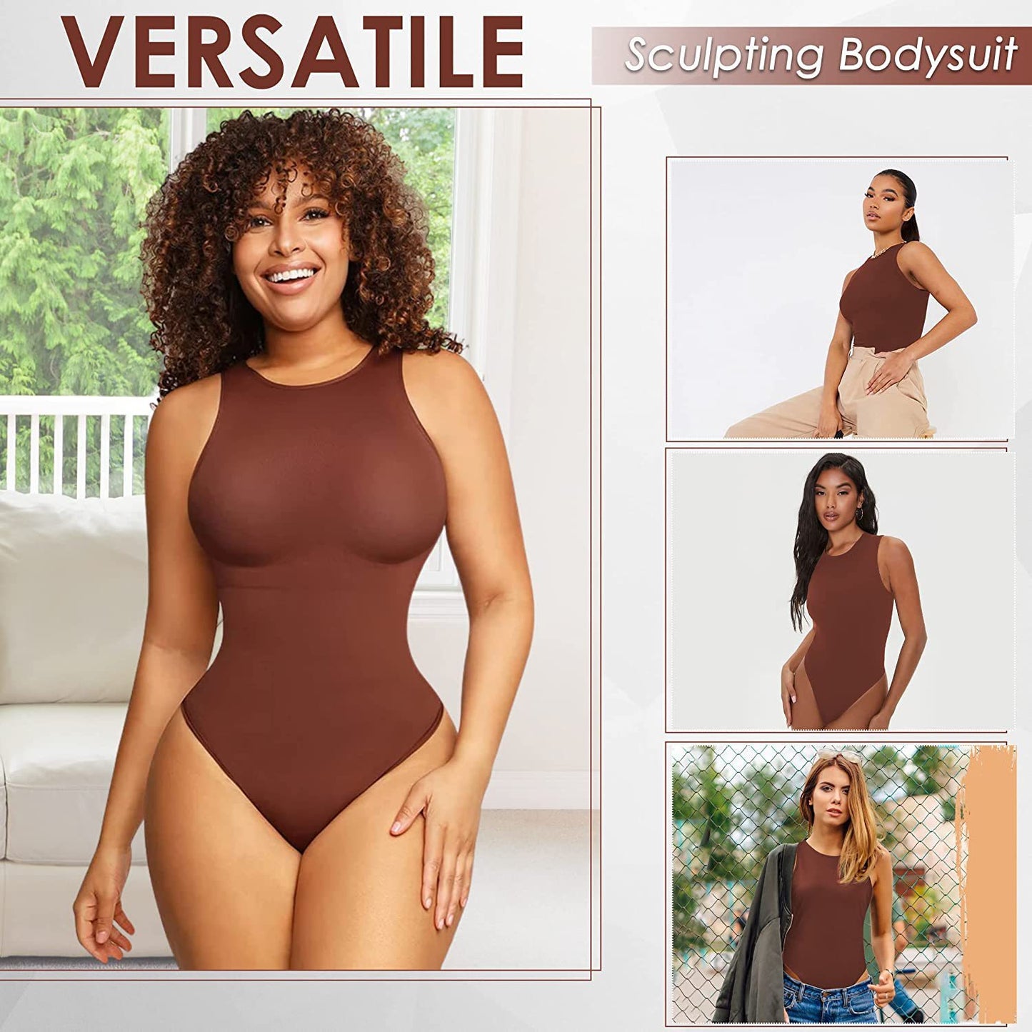 Belly Contraction Round Neck Body Shaper