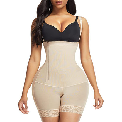 Side Zip Tummy Tuck Bodysuit