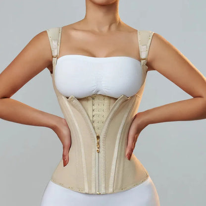 Double Waistband Corset Vest